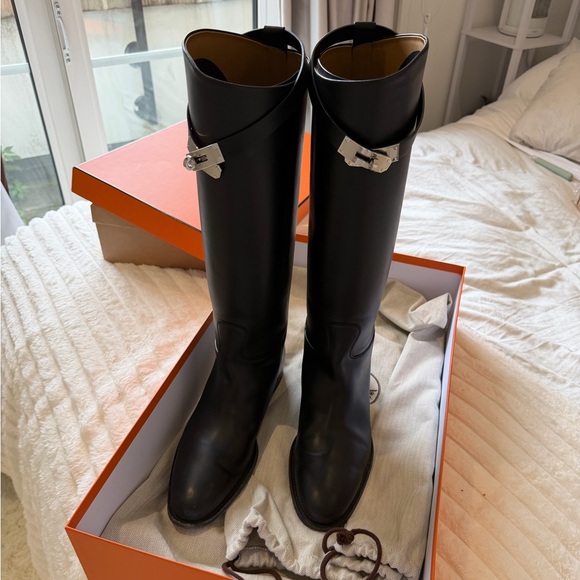 Hermes Black Leather Jumping Boots (Size 42) - Picture 3 of 8